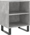 vidaXL - Nachtkastjes - 2 - st - 40x30x50 - cm - bewerkt - hout - betongrijs