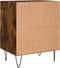 vidaXL - Nachtkastjes - 2 - st - 40x30x50 - cm - bewerkt - hout - gerookt - eikenkleurig
