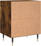vidaXL - Nachtkastjes - 2 - st - 40x30x50 - cm - bewerkt - hout - gerookt - eikenkleurig