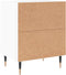 vidaXL - Nachtkastjes - 2 - st - 40x30x50 - cm - bewerkt - hout - hoogglans - wit