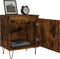 vidaXL - Nachtkastjes - 2 - st - 40x30x50 - cm - bewerkt - hout - gerookt - eikenkleurig