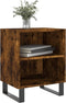 vidaXL - Nachtkastjes - 2 - st - 40x30x50 - cm - bewerkt - hout - gerookt - eikenkleurig