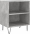 vidaXL - Nachtkastjes - 2 - st - 40x30x50 - cm - bewerkt - hout - betongrijs