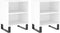 vidaXL - Nachtkastjes - 2 - st - 40x30x50 - cm - bewerkt - hout - wit