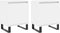 vidaXL - Nachtkastjes - 2 - st - 40x30x50 - cm - bewerkt - hout - wit