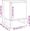 vidaXL - Nachtkastjes - 2 - st - 40x30x50 - cm - bewerkt - hout - wit