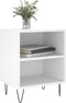 vidaXL - Nachtkastjes - 2 - st - 40x30x50 - cm - bewerkt - hout - wit
