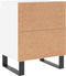 vidaXL - Nachtkastjes - 2 - st - 40x30x50 - cm - bewerkt - hout - wit