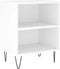 vidaXL - Nachtkastjes - 2 - st - 40x30x50 - cm - bewerkt - hout - wit