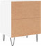 vidaXL - Nachtkastjes - 2 - st - 40x30x50 - cm - bewerkt - hout - wit