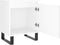vidaXL - Nachtkastjes - 2 - st - 40x30x50 - cm - bewerkt - hout - wit