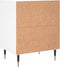 vidaXL - Nachtkastjes - 2 - st - 40x30x50 - cm - bewerkt - hout - wit