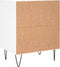 vidaXL - Nachtkastjes - 2 - st - 40x30x50 - cm - bewerkt - hout - wit