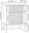 vidaXL - Nachtkastjes - 2 - st - 40x30x55,5 - cm - bewerkt - hout - en - ijzer - zwart