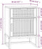 vidaXL - Nachtkastjes - 2 - st - 40x30x55,5 - cm - bewerkt - hout - en - ijzer