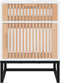 vidaXL - Nachtkastjes - 2 - st - 40x30x55,5 - cm - bewerkt - hout - en - ijzer - wit