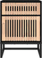 vidaXL - Nachtkastjes - 2 - st - 40x30x55,5 - cm - bewerkt - hout - en - ijzer - zwart