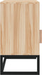 vidaXL - Nachtkastjes - 2 - st - 40x30x55,5 - cm - bewerkt - hout - en - ijzer