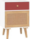 vidaXL - Nachtkastjes - 2 - st - 40x30x55 - cm - bewerkt - hout - wit