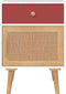 vidaXL - Nachtkastjes - 2 - st - 40x30x55 - cm - bewerkt - hout - wit