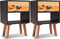 vidaXL - Nachtkastjes - 2 - st - 40x30x57 - cm - massief - acaciahout