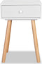 vidaXL - Nachtkastjes - 2 - st - 40x30x61 - cm - massief - grenenhout - wit
