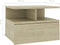 vidaXL - Nachtkastjes - 2 - st - 40x31x27 - cm - bewerkt - hout - sonoma - eikenkleurig