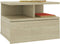 vidaXL - Nachtkastjes - 2 - st - 40x31x27 - cm - bewerkt - hout - sonoma - eikenkleurig