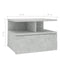 vidaXL - Nachtkastjes - 2 - st - 40x31x27 - cm - bewerkt - hout - betongrijs
