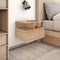 vidaXL - Nachtkastjes - 2 - st - 40x31x27 - cm - bewerkt - hout - sonoma - eikenkleurig