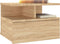 vidaXL - Nachtkastjes - 2 - st - 40x31x27 - cm - bewerkt - hout - sonoma - eikenkleurig