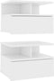 vidaXL - Nachtkastjes - 2 - st - 40x31x27 - cm - bewerkt - hout - wit