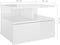 vidaXL - Nachtkastjes - 2 - st - 40x31x27cm - bewerkt - hout - hoogglans - wit