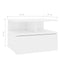 vidaXL - Nachtkastjes - 2 - st - 40x31x27cm - bewerkt - hout - hoogglans - wit