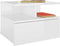 vidaXL - Nachtkastjes - 2 - st - 40x31x27cm - bewerkt - hout - hoogglans - wit