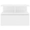 vidaXL - Nachtkastjes - 2 - st - 40x31x27cm - bewerkt - hout - hoogglans - wit
