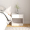vidaXL - Nachtkastjes - 2 - st - 40x31x40 - cm - massief - grenenhout - wit