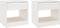 vidaXL - Nachtkastjes - 2 - st - 40x31x40 - cm - massief - grenenhout - wit