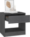 vidaXL - Nachtkastjes - 2 - st - 40x31x40 - cm - massief - grenenhout - grijs