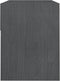 vidaXL - Nachtkastjes - 2 - st - 40x31x40 - cm - massief - grenenhout - grijs
