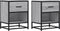 vidaXL - Nachtkastjes - 2 - st - 40x31x50 - cm - bewerkt - hout - grijs - sonoma - eiken