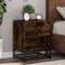 vidaXL - Nachtkastjes - 2 - st - 40x31x50 - cm - bewerkt - hout - gerookt - eikenkleurig