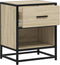 vidaXL - Nachtkastjes - 2 - st - 40x31x50 - cm - bewerkt - hout - sonoma - eikenkleurig