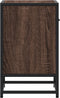 vidaXL - Nachtkastjes - 2 - st - 40x31x50 - cm - bewerkt - hout - bruin - eikenkleurig