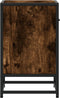 vidaXL - Nachtkastjes - 2 - st - 40x31x50 - cm - bewerkt - hout - gerookt - eikenkleurig