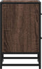 vidaXL - Nachtkastjes - 2 - st - 40x31x50 - cm - bewerkt - hout - bruin - eikenkleurig