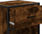 vidaXL - Nachtkastjes - 2 - st - 40x31x50 - cm - bewerkt - hout - gerookt - eikenkleurig
