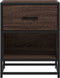 vidaXL - Nachtkastjes - 2 - st - 40x31x50 - cm - bewerkt - hout - bruin - eikenkleurig
