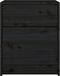 vidaXL - Nachtkastjes - 2 - st - 40x31x50 - cm - massief - grenenhout - zwart
