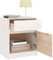 vidaXL - Nachtkastjes - 2 - st - 40x31x50 - cm - massief - grenenhout - wit
